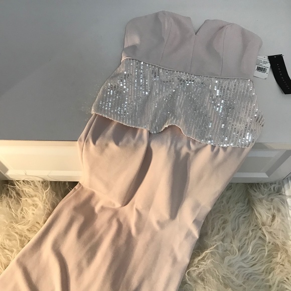 Aidan Mattox Strapless Full-Length Evening Dress - Picture 6 of 8